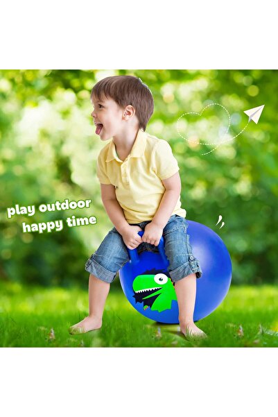 Janissary Kırmızı Zıp Zıp Kanguru Zıplama Pilates Topu Çocuk Pilates Topu 100 Cm Çap, 40 Cm Yükseklik