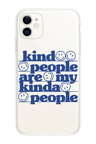 shoptocase Iphone 11 Uyumlu Kind People Tasarımlı Premium Şeffaf Telefon Kılıfı