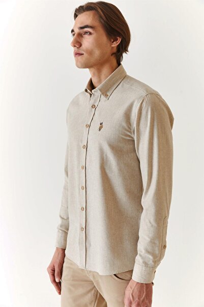 U.S. Polo Assn. 1672287 ΠΟΥΚΑΜΙΣΟ ΥΦΑΝΤΟ POLO