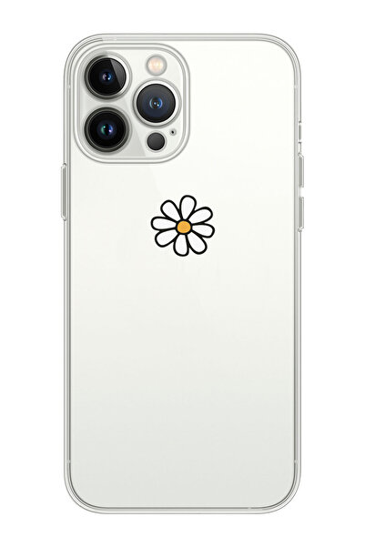shoptocase Iphone 15 Pro Max Uyumlu Papatya Tasarımlı Premium Şeffaf Telefon ...