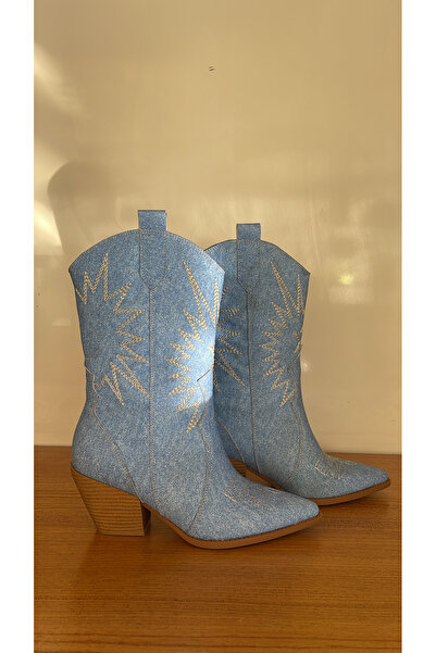 Magazin Kot kumaşlı kovboy bot