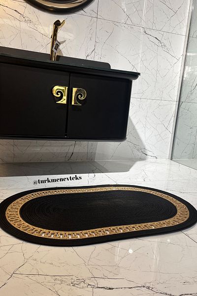 Türkmen Ev Tekstil Jute, Straw, Door Mat, Bathroom Mat, Mat, Kitchen Mat