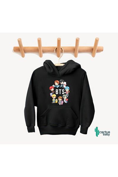 CACTUS COLLECTION Детски суитшърт с надпис CACTUS BABY BTS