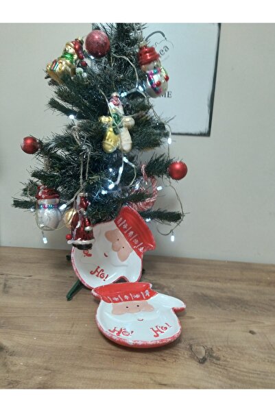 RENKLİMASALTASARIMLAR Christmas Gloves New Year's Plate