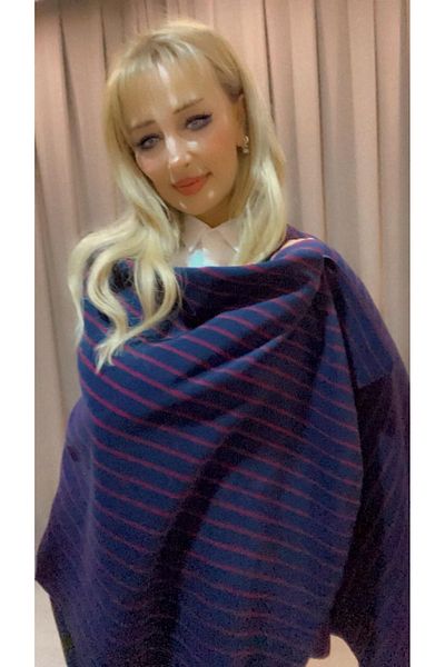 SpecialScarf Hijab Fashion NAVY BLUE FLEECE WRAP SHOULDER WRAP CAFE, RESTAURANT, HOTEL WRAP