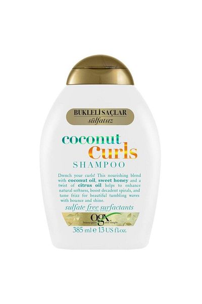 OGX MehDem55 - Moisturizing Coconut Curls Shampoo, 385 ml, for Curly Hair