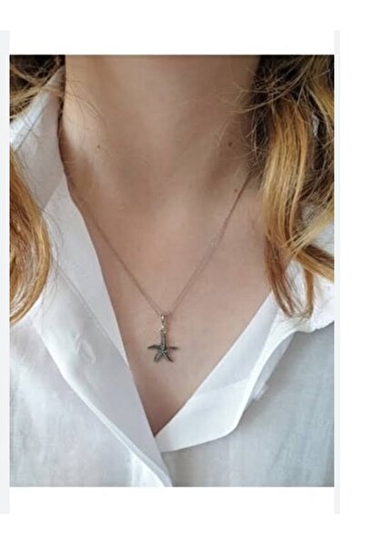 Butik Karaca kadın kolye kutup yıldızı yaşam çiçeği yonca yaprak deniz yıldız...