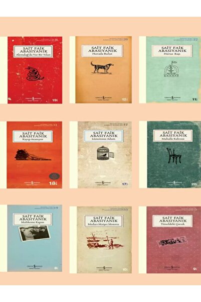TÜRKİYE İŞ BANKASI KÜLTÜR YAYINLARI Sait Faik Abasıyanık Kitapları Toplam 9 K...