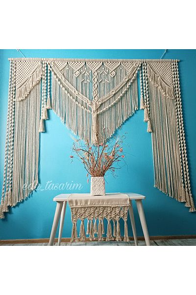 EdaTasarım Macrame Curtain Very Elegant Model
