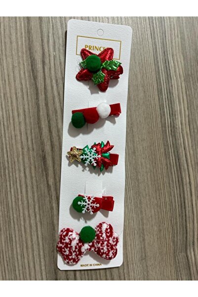 no 39 company Новорічний набір з 5 різнокольорових затискачів для волосся