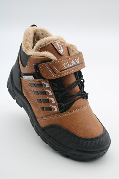 Katrem Boy's αδιάβροχες χειμερινές μπότες ζεστής επένδυσης καθημερινά με φερμουάρ