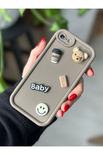 Go Aksesuar حافظة بتصميم لعبة الشوكولاتة المتوافقة مع هاتف iPhone 7 Plus و8 Plus