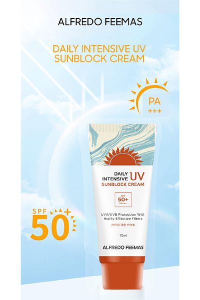 BISPACK High Protective Daily Care for Blemished Skin Daily Intensive UV Sun Cream Spf 50+ Pa+++