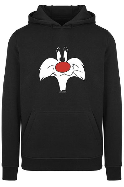 F4NT4STIC Herren Looney Tunes Sylvester Big Face-BLK mit Heavy Hoody