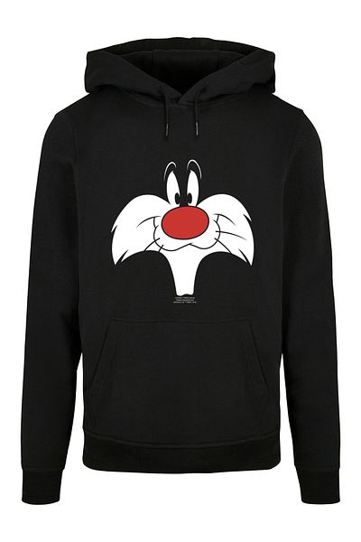 F4NT4STIC Herren Looney Tunes Sylvester Big Face-BLK -OPT B NAPE Basic Hoody ile