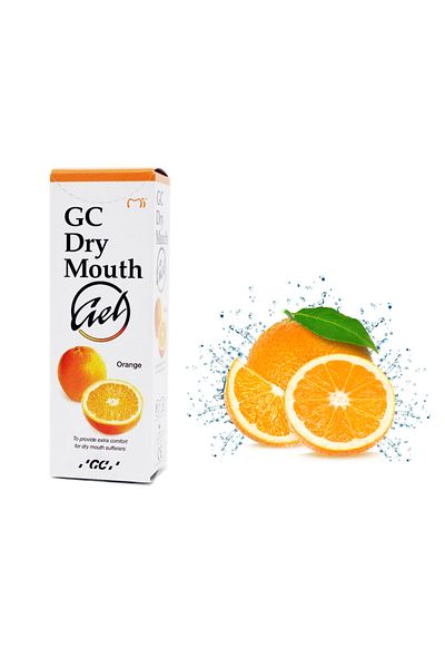 GC Dry Mouth Gel - Mouth Dry Cream - Orange Flavored 40 gr