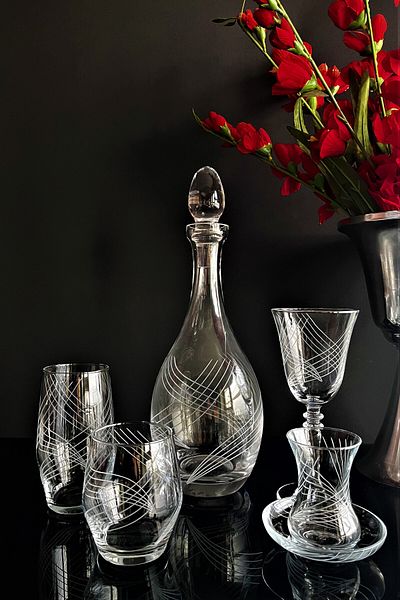 DECOSTYLE Alev 31 Piece Paşabahçe Glass Cup Set for 6 People