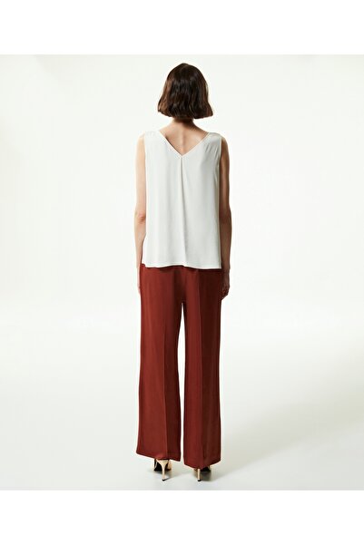 Machka Bluză cu decolteu în V cu fundă