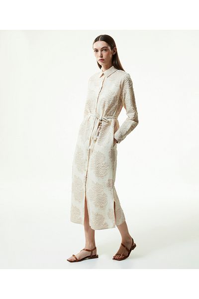 Machka Jacquard Shirt Dress