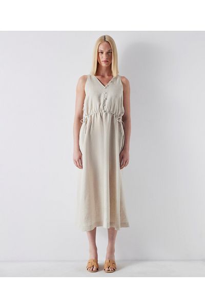İpekyol Adjustable Waist Linen Dress