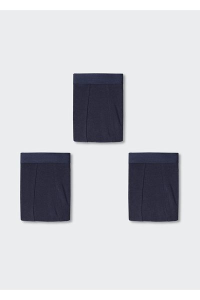 MANGO Man Boxershorts aus Baumwolle in Blau, 3er-Pack