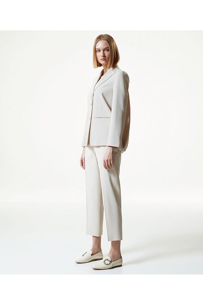 Machka Draped Mono Collar Blazer