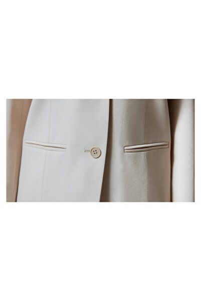 Machka Draped Mono Collar Blazer