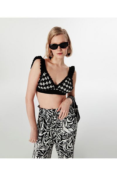 Twist Kontraszt színű Bustier