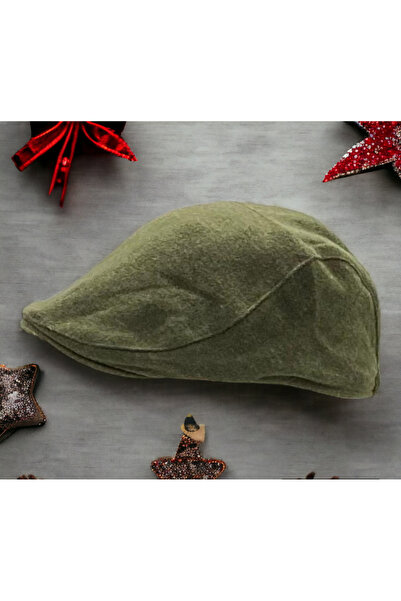 Shopiolog Зимова вовняна кашкетка з качиним пір'ям Flad Cap