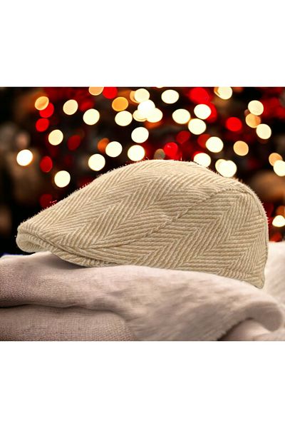 Shopiolog Winter Stamp Wool Brood Duck Cap Flad Cap