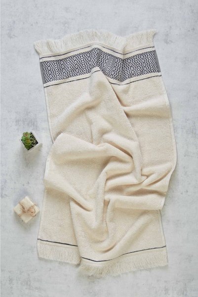 CottonTherapy 2 Pack Diamond 50x90 Cm Hand Face Bathroom Kitchen Towel Thick Cotton Brown