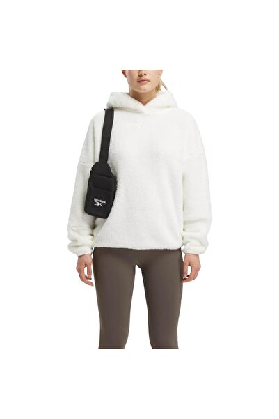 Reebok 100037751 Hanorac de pluș confortabil Lux Ecru pentru femei