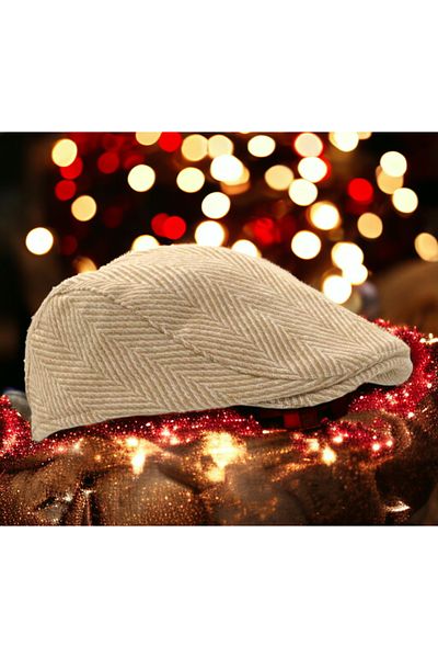 Shopiolog Winter Stamp Wool Brood Duck Cap Flad Cap