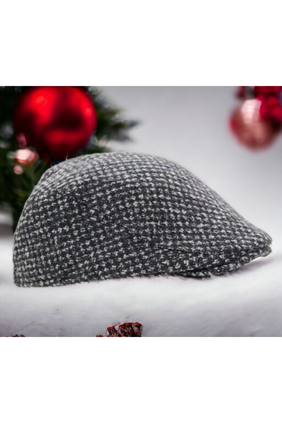 Shopiolog Winter Stamp Wool Brood Duck Cap Flad Cap