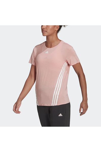 adidas T-shirt adidas Wms Trainicons 3-stripes Wonder, Pink, Women
