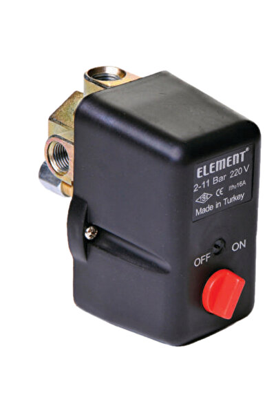 Element ELT-5CO-3Y (1-6) 3 Yollu on/off Kompresör Basınç Şalteri 220V- 1/2''