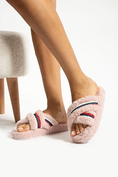 Moda Frato Modafrato PARIS Cross γυναικείες παντόφλες εσωτερικού χώρου Χειμερινές παντόφλες αθόρυβη σόλα