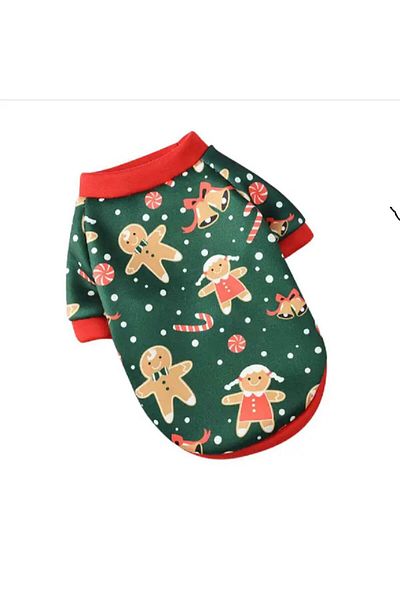 change34 Cat Dog Outfit Christmas