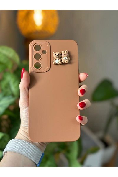 Go Aksesuar جراب سيليكون مخملي من الداخل بتصميم متوافق مع هاتف Samsung Galaxy A54