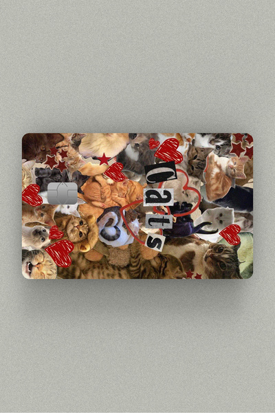 Namgo Cats Kolaj Kredi Kartı, Akbil ve Kart Kaplama Stickerı