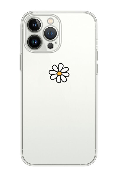 shoptocase Iphone 14 Pro Max Uyumlu Papatya Tasarımlı Premium Şeffaf Telefon ...