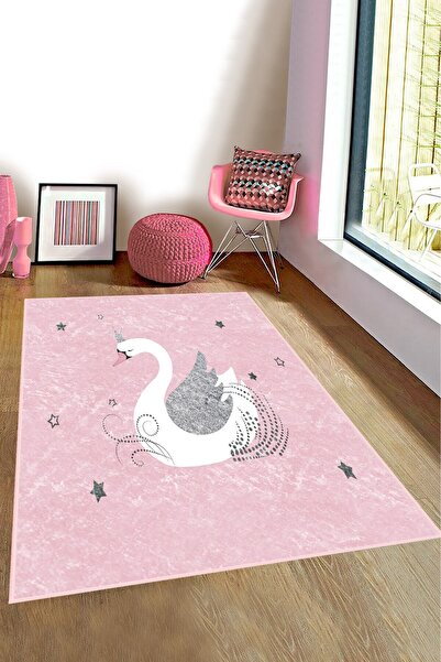 modalive Home Kuğu Desenli Çocuk Odası Halısı