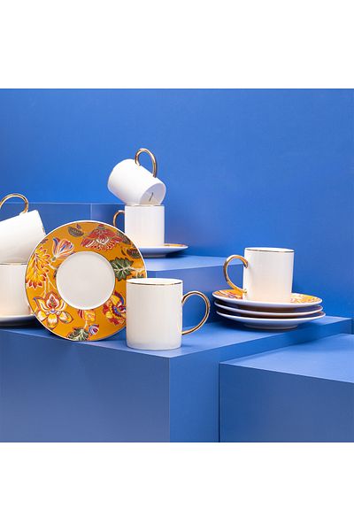 AROW Turkish Coffee Cup Set for 6 People 90 ml