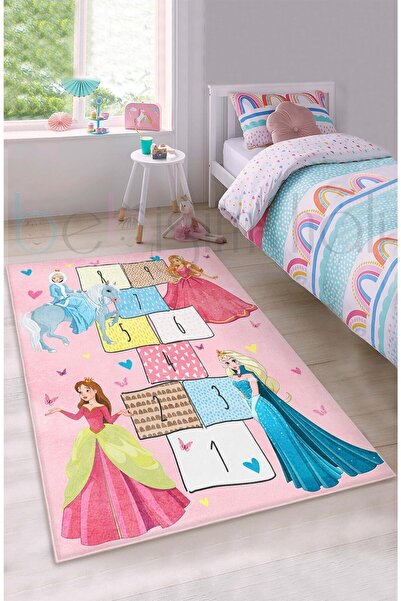 modalive Home Seksek Prensesler Buz Prensesi Elsa Desenli Çocuk Odası Halısı