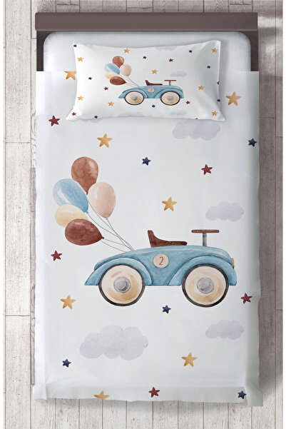 Talia Home Cute Car and Balloon Patterned Children's and Baby's Room Bedsprea...