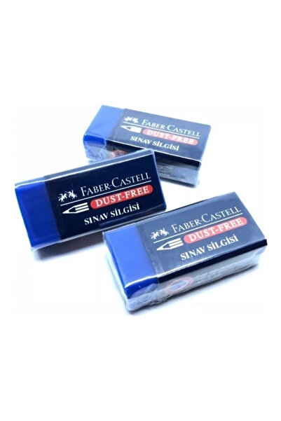 Faber Castell Blue Exam Eraser Dust-free 24/2B (3 Pieces)