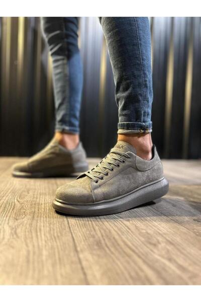 BPM Knack Висока підошва Повсякденне взуття 044 Сірий (Замша)