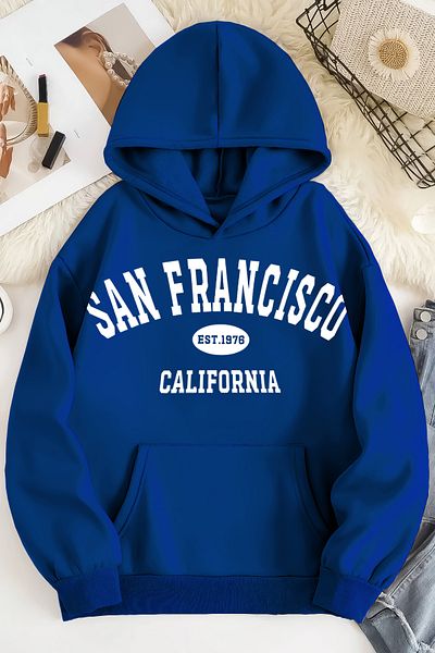 ciwi&life Унисекс 2ip повдигнат суичър San Francisco Sax Oversize