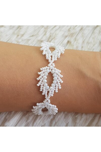 Handmade By HLY Handmade White Bijouterie Set (Necklace&Bracelet&Earrings)