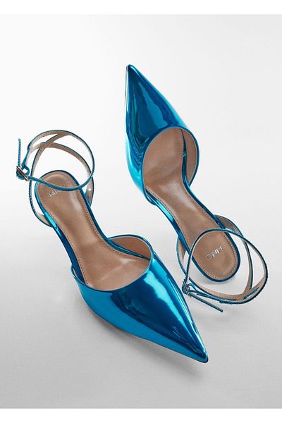 MANGO Woman Metallische High Heels